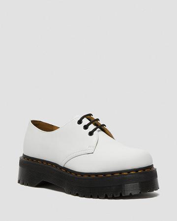 Dr Martens 1461 Smooth Leren Platform Schoenen Heren Wit | NL 194QMA